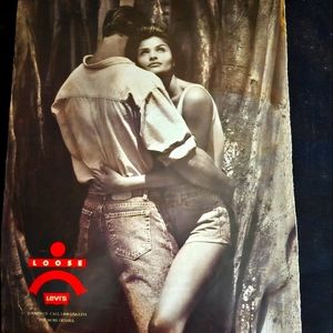 Levis Jeans Vintage  Print  Ad  1990s 9x11